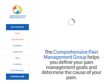 Tablet Screenshot of cpmgpain.com